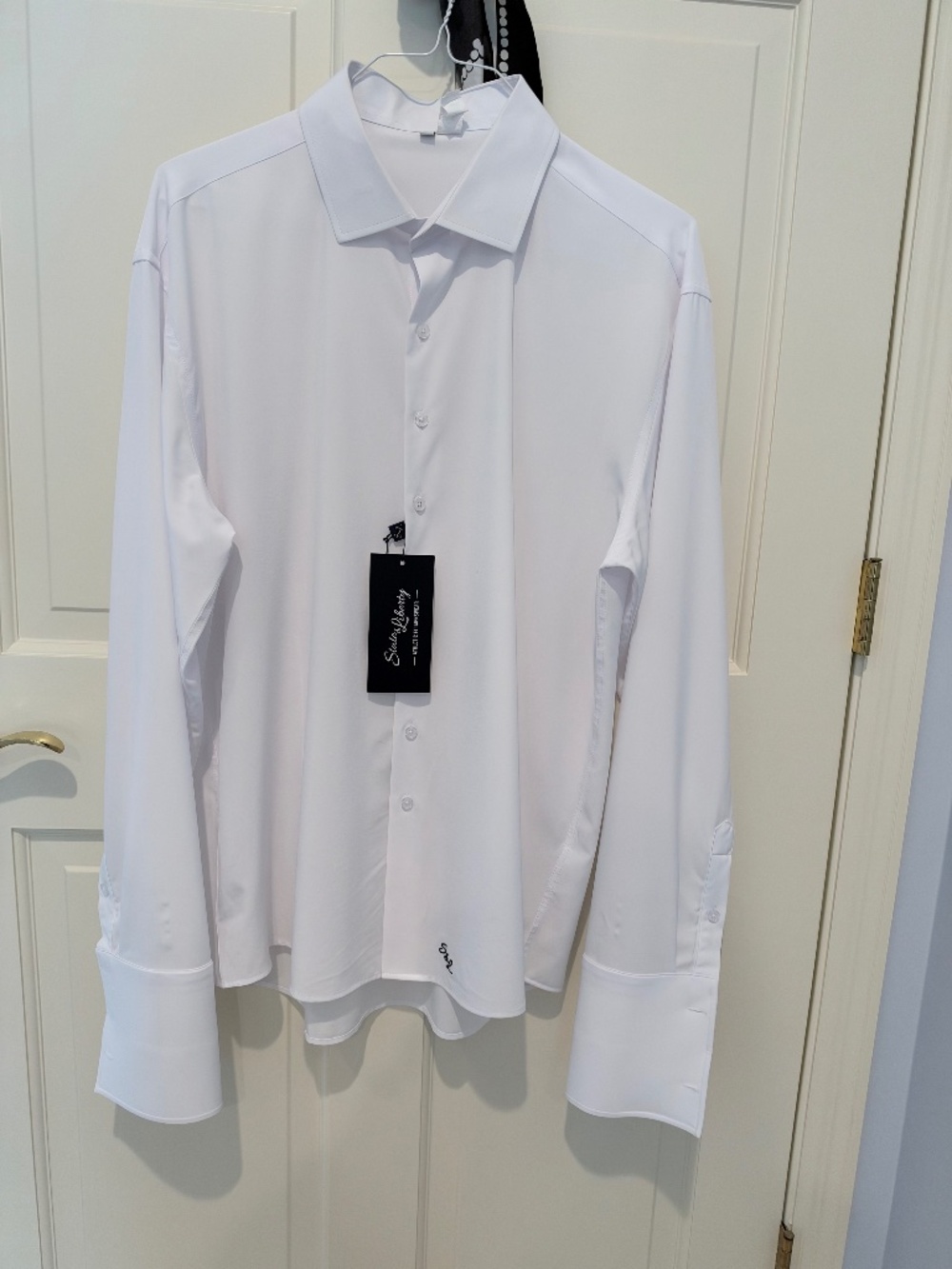 State & Liberty White French Cuff Tuxedo Shirt | 46